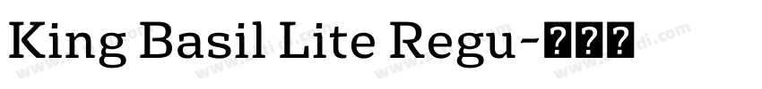 King Basil Lite Regu字体转换